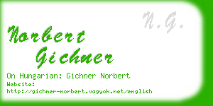 norbert gichner business card